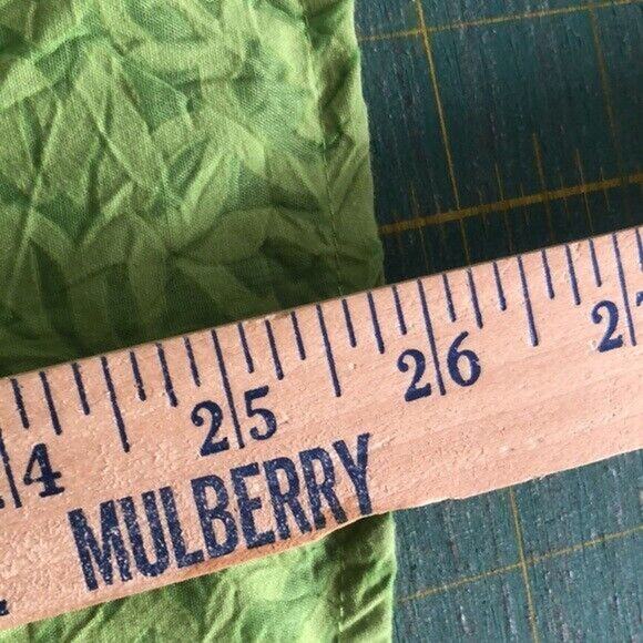 Coldwater Creek Button Up Shirt Womens Medium M Green Floral ¾ Sleeve Roll Tab - Picture 6 of 6